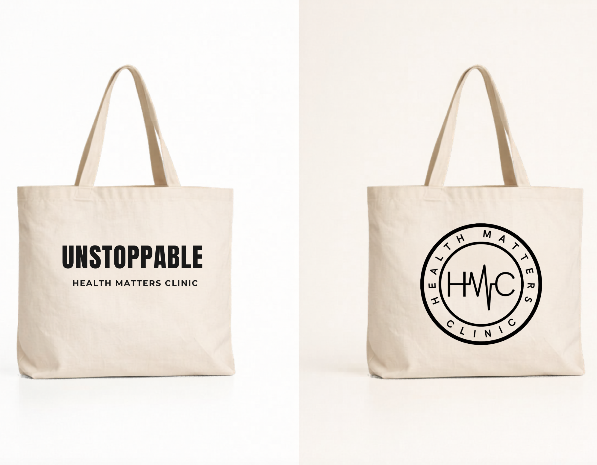 Unstoppable tote bag — Health Matters Clinic merch